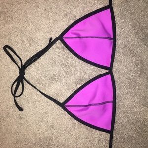 Purple bikini top